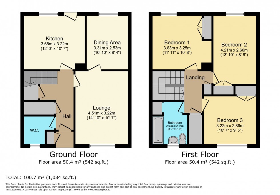 Floorplan for Rockcliffe Path, Chapelhall, ML6