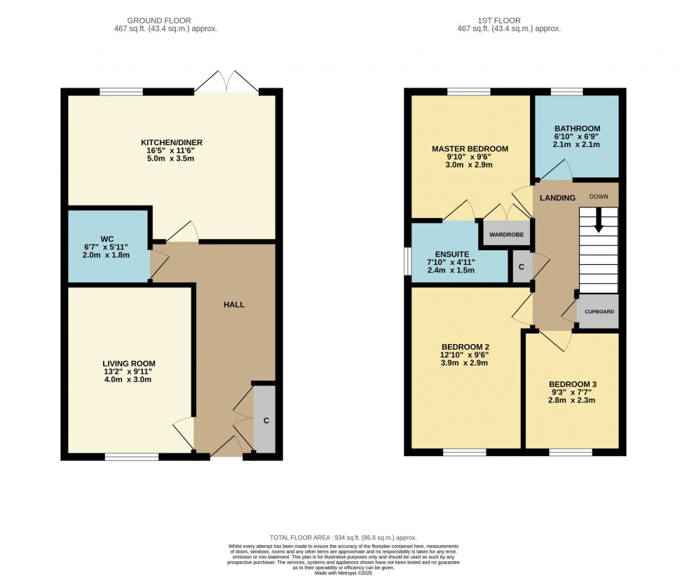 Floorplan for Hay Crescent, Cambuslang, G72