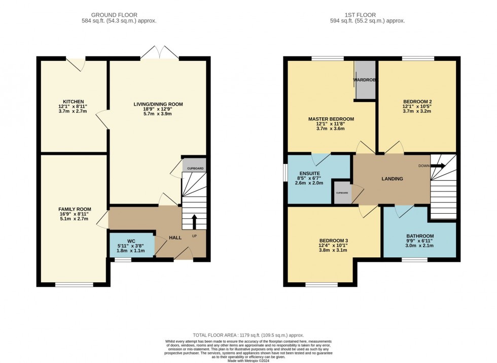 Floorplan for Honeysuckle Crescent, Cambuslang, G72