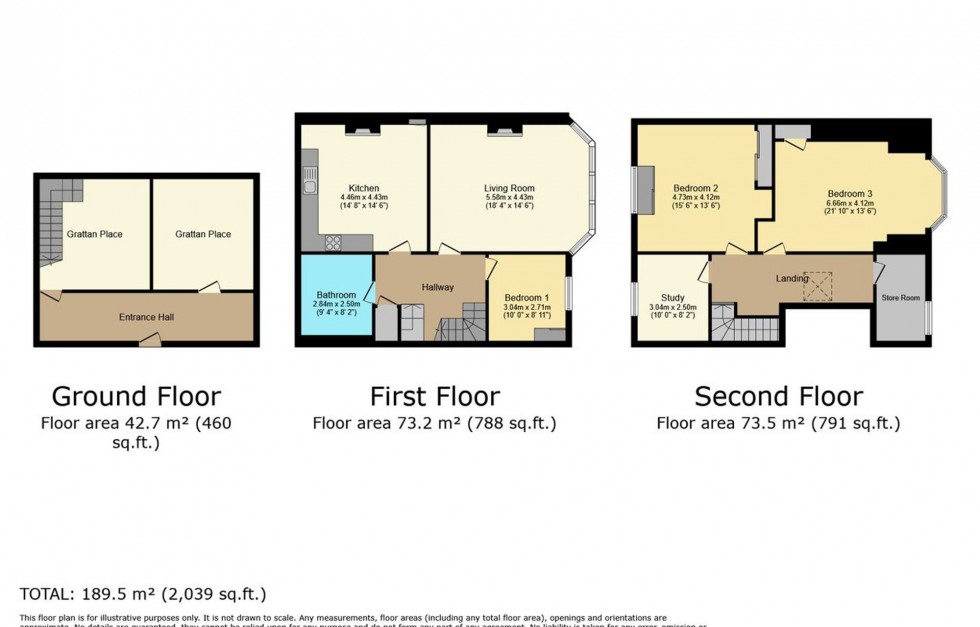 Floorplan for Grattan Place, Fraserburgh, AB43