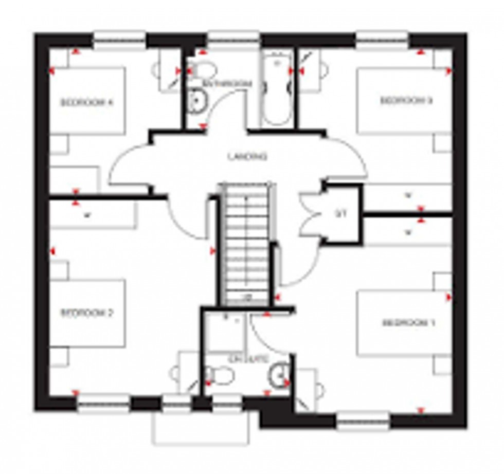 Floorplan for Foxglove Grove, Cambuslang, G72