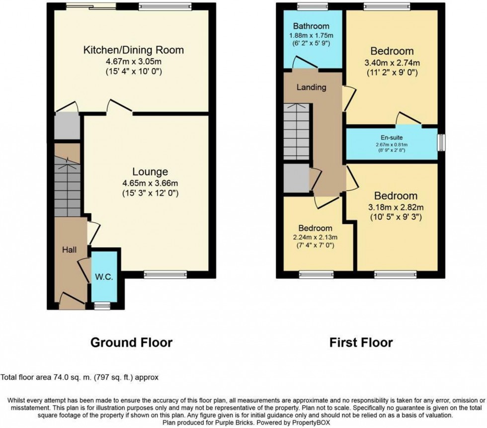 Floorplan for Arrol Wynd, Cambuslang, G72