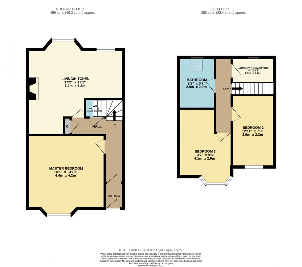 Floorplan for Millar Terrace, Rutherglen, G73