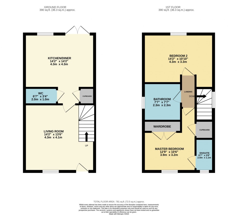 Floorplan for Watervole Crescent, Cambuslang, G72