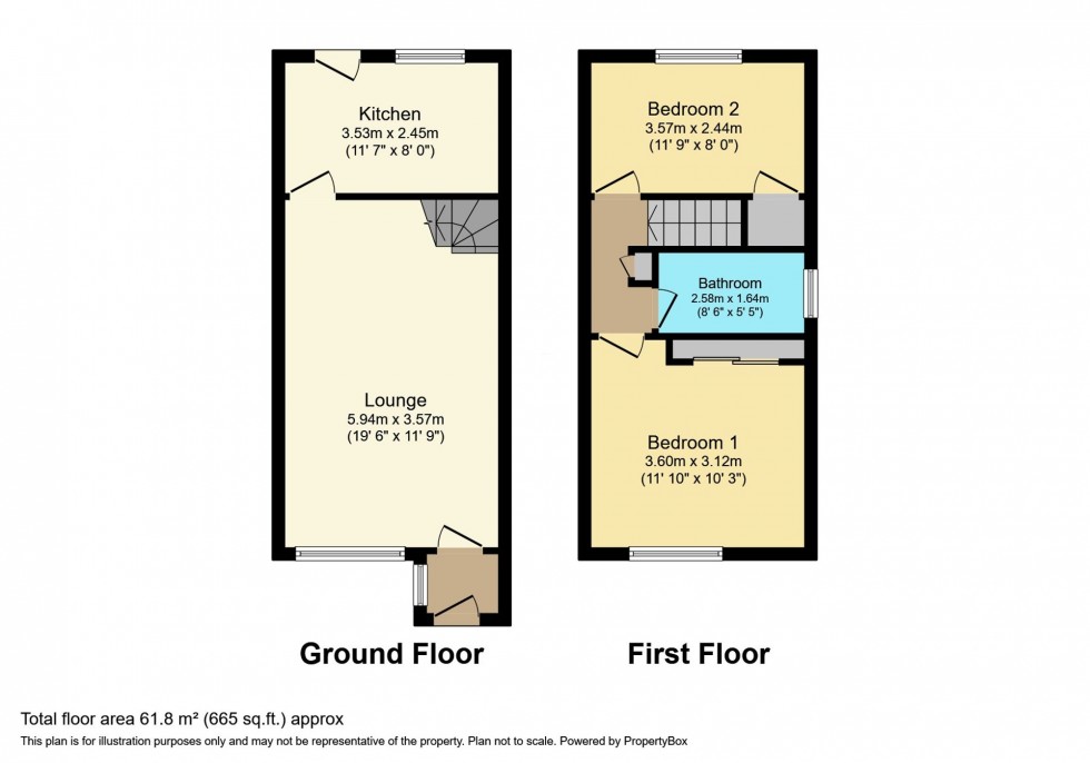 Floorplan for Currieside Avenue, Shotts, ML7