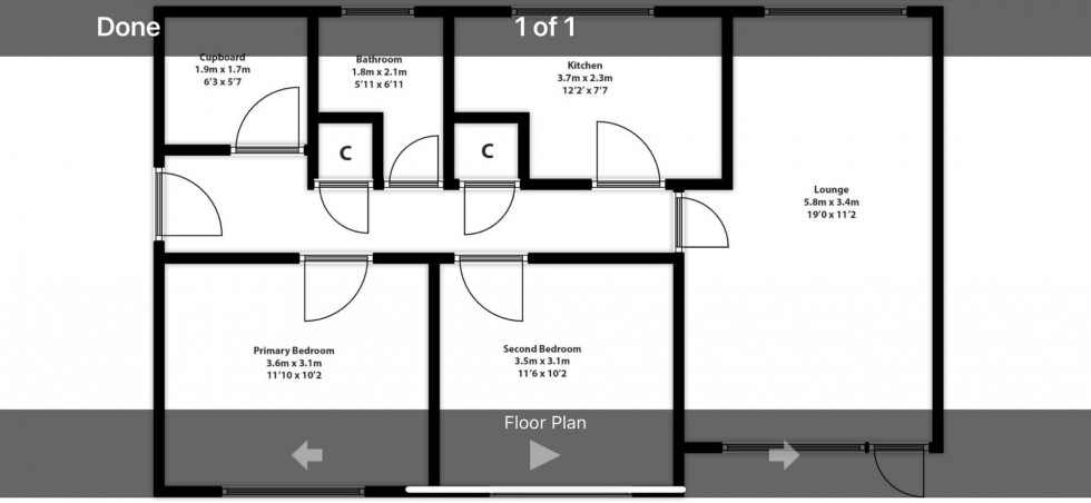 Floorplan for Gibbon Crescent, East Kilbride, G74