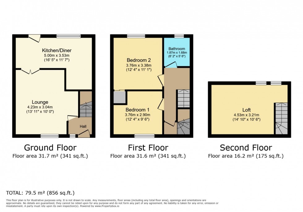 Floorplan for Rothesay Crescent, Coatbridge, ML5